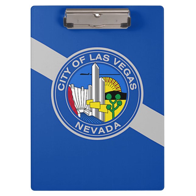 Portapapeles patriótico con bandera de Las Vegas,  (Anverso)