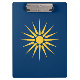 Portapapeles patriótico con bandera de Macedonia, 