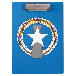 Portapapeles patriótico con bandera de Mariana del