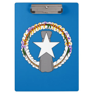 Portapapeles patriótico con bandera de Mariana del