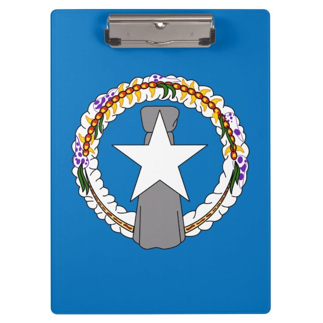 Portapapeles patriótico con bandera de Mariana del (Anverso)