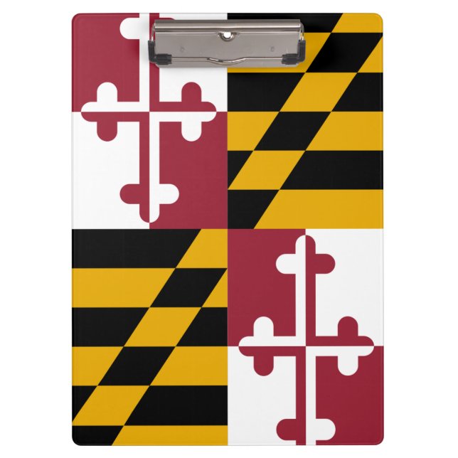 Portapapeles patriótico con bandera de Maryland, E (Anverso)