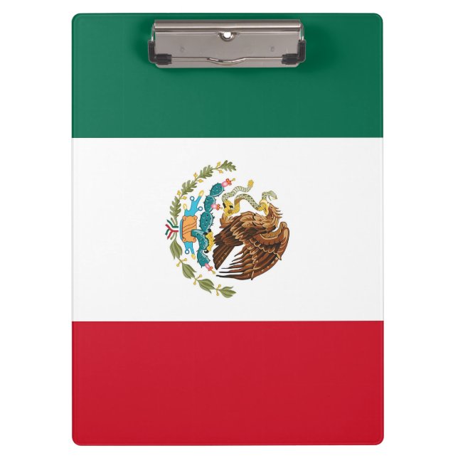 Portapapeles patriótico con bandera de México (Anverso)