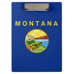 Portapapeles patriótico con bandera de Montana, Es