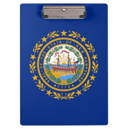 Portapapeles patriótico con bandera de New Hampshi