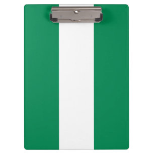 Portapapeles patriótico con bandera de Nigeria