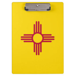 Portapapeles patriótico con bandera de Nuevo Méxic