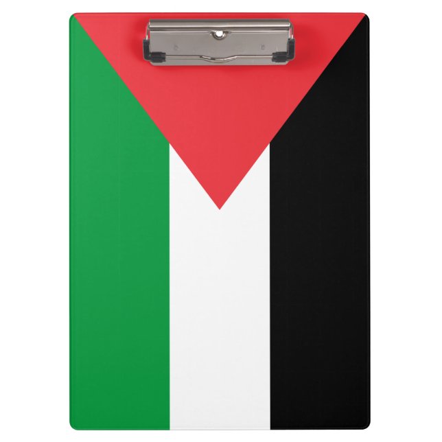 Portapapeles patriótico con bandera de Palestina (Anverso)