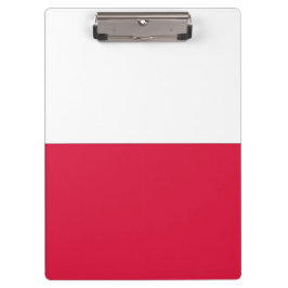 Portapapeles patriótico con bandera de Polonia