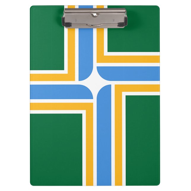 Portapapeles patriótico con bandera de Portland, E (Anverso)