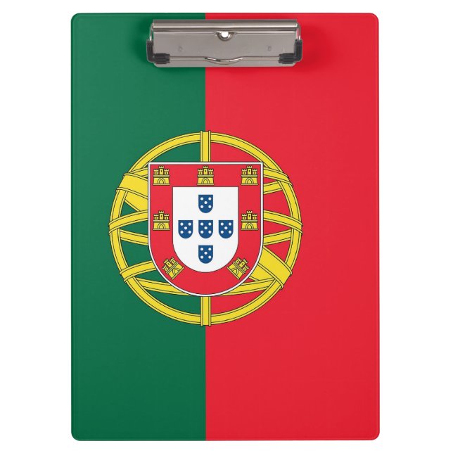 Portapapeles patriótico con bandera de Portugal (Anverso)