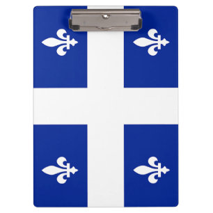 Portapapeles patriótico con bandera de Quebec, Can