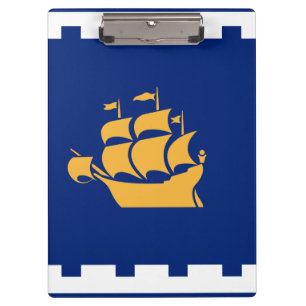 Portapapeles patriótico con bandera de Quebec City
