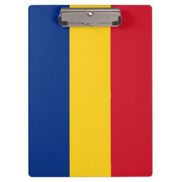 Portapapeles patriótico con bandera de Rumania