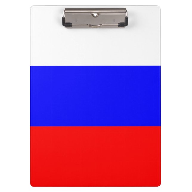 Portapapeles patriótico con bandera de Rusia (Anverso)
