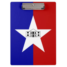 Portapapeles patriótico con bandera de San Antonio