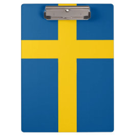 Portapapeles patriótico con bandera de Suecia