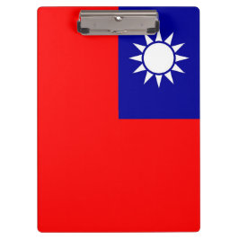 Portapapeles patriótico con bandera de Taiwán
