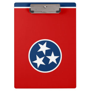 Portapapeles patriótico con bandera de Tennessee