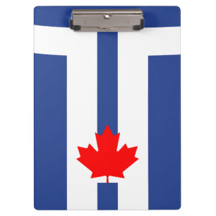 Portapapeles patriótico con bandera de Toronto, Ca