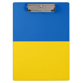 Portapapeles patriótico con bandera de Ucrania