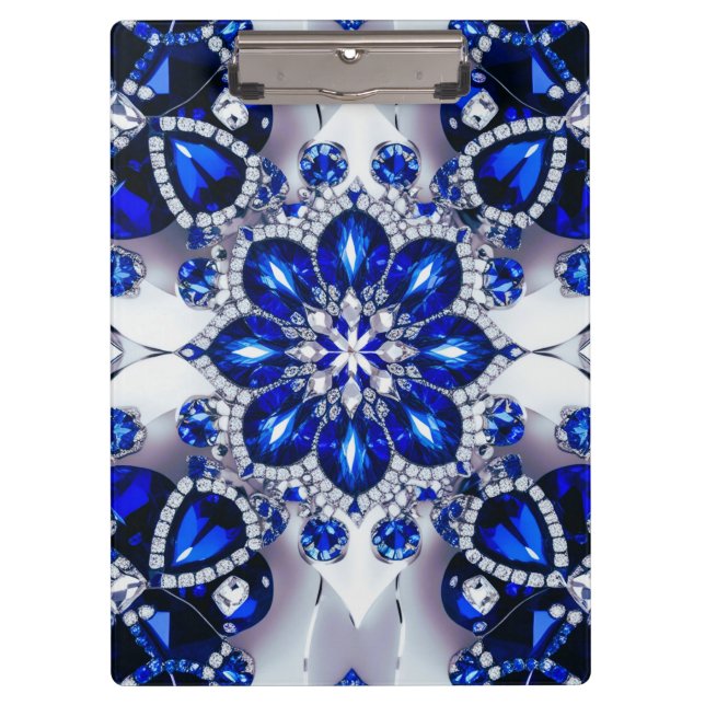 Portapapeles patriótico con colores blancos azules (Anverso)