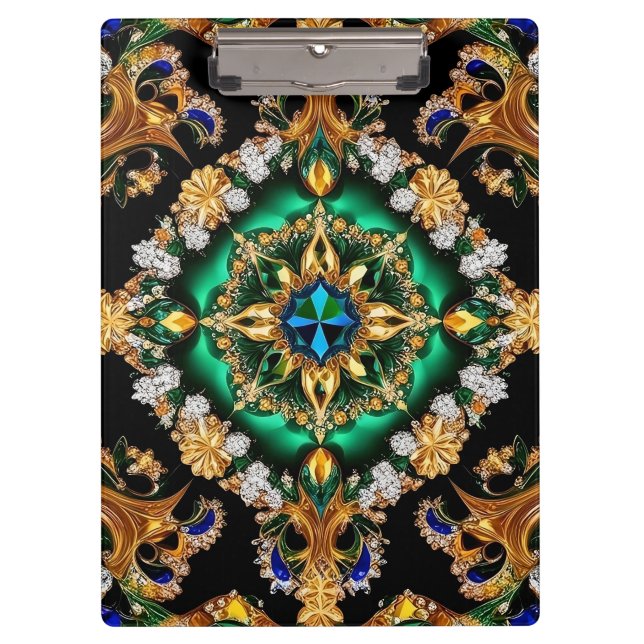 Portapapeles patriótico con colores brasileños (Anverso)