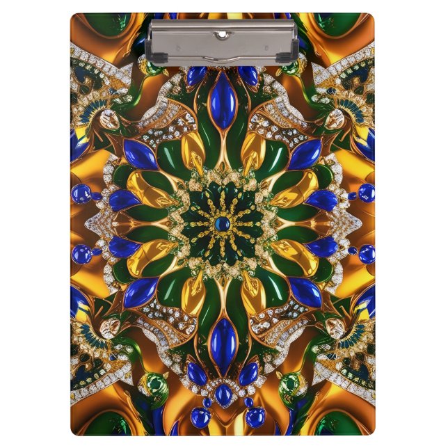 Portapapeles patriótico con colores brasileños (Anverso)