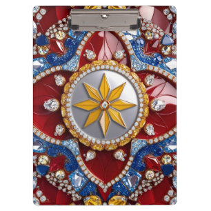 Portapapeles patriótico con colores colombianos