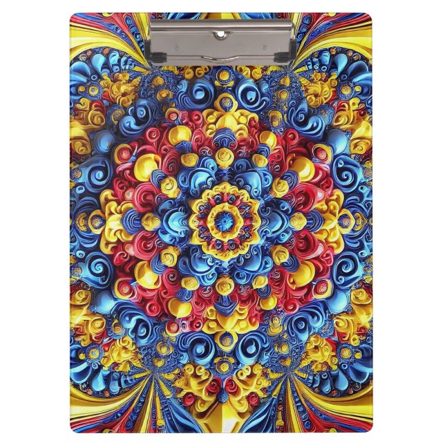 Portapapeles patriótico con colores rumanos (Anverso)