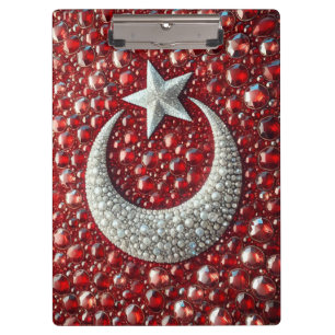 Portapapeles patriótico con colores turcos