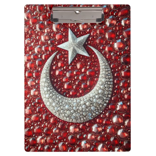 Portapapeles patriótico con colores turcos (Anverso)