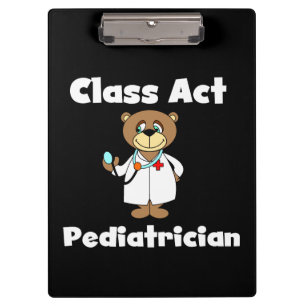 Portapapeles pediatra de Teddy Bear Class Act