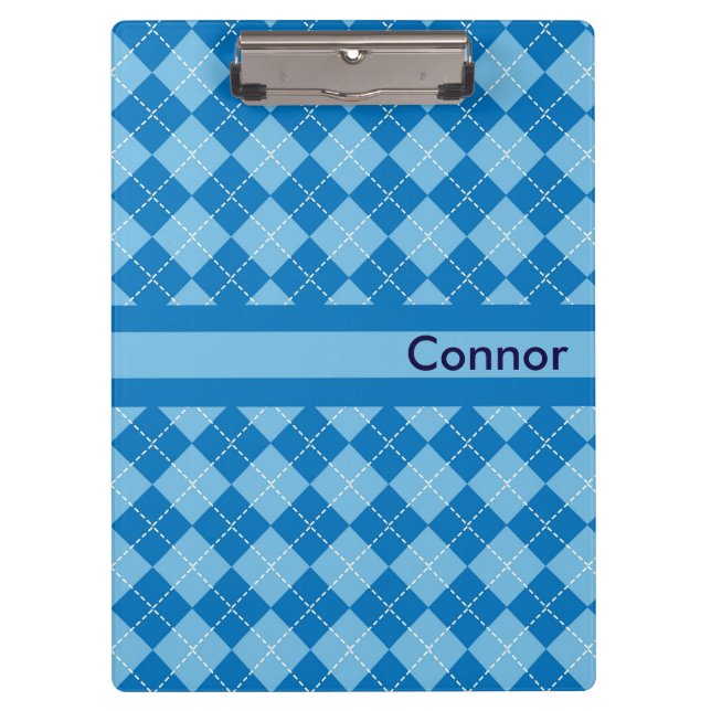 Portapapeles personalizado con pantalla azul claro (Anverso)