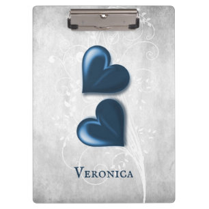 Portapapeles personalizado de Blue Hearts