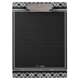 Portapapeles personalizado de color negro y platea