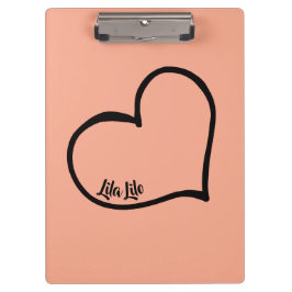 Portapapeles personalizado del corazón