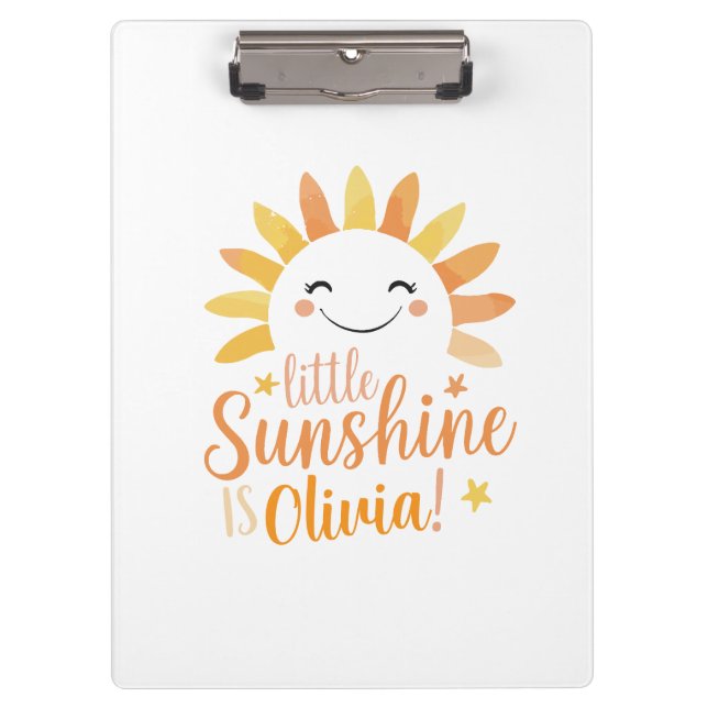 Portapapeles personalizado: "Little Sunshine" (Anverso)