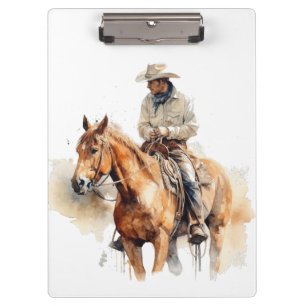 Portapapeles personalizado Lone Horizon Watercolor