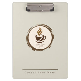 Portapapeles personalizado para cafetería con logo