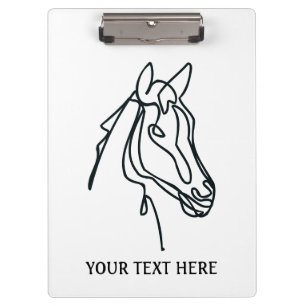 Portapapeles personalizado para escuela de equitac