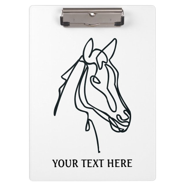 Portapapeles personalizado para escuela de equitac (Anverso)