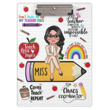 Portapapeles personalizado para maestros – Regalo
