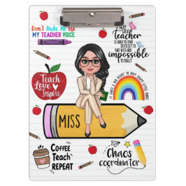 Portapapeles personalizado para maestros – Regalo