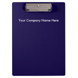 Portapapeles Pro con logotipo blanco azul marino