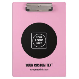 Portapapeles profesional Dusty Rose Business Logos