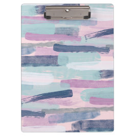Portapapeles rayado rosa y púrpura