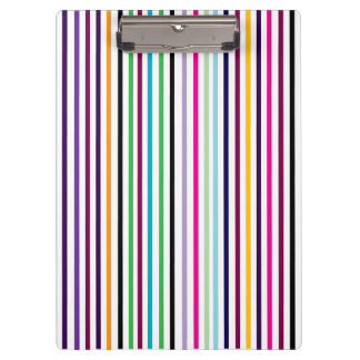 Portapapeles rayado vertical multicolor