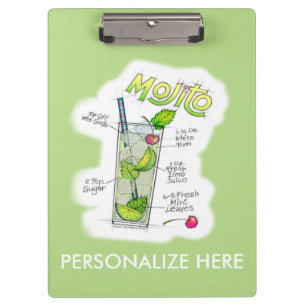 PORTAPAPELES - RECETA DE MOJITO COCTELERÍA ARTÍSTI