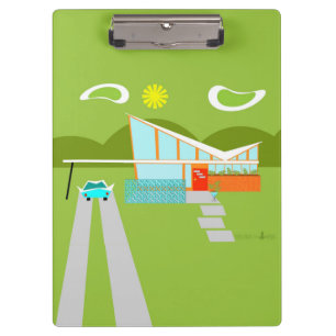 Portapapeles Retro Palm Springs House